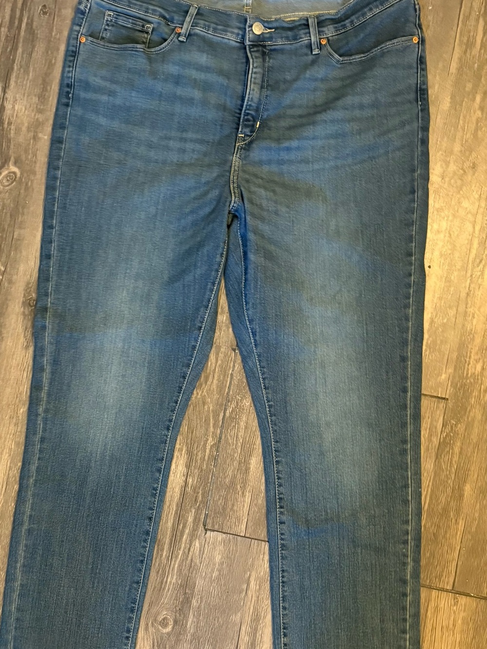 Signature by Levi Strauss Mid Rise Straight Leg Blue Jeans Size 18